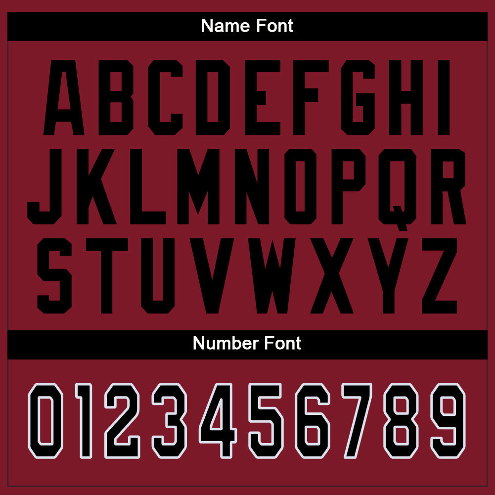 Custom Cardinal Black-White Mesh Split Fashion Football Jersey Limited