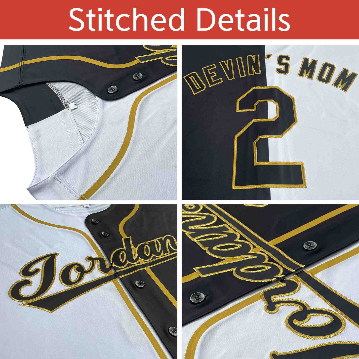 Custom White Aqua-Black Split Fashion Design Authentic Baseball Jersey Limited