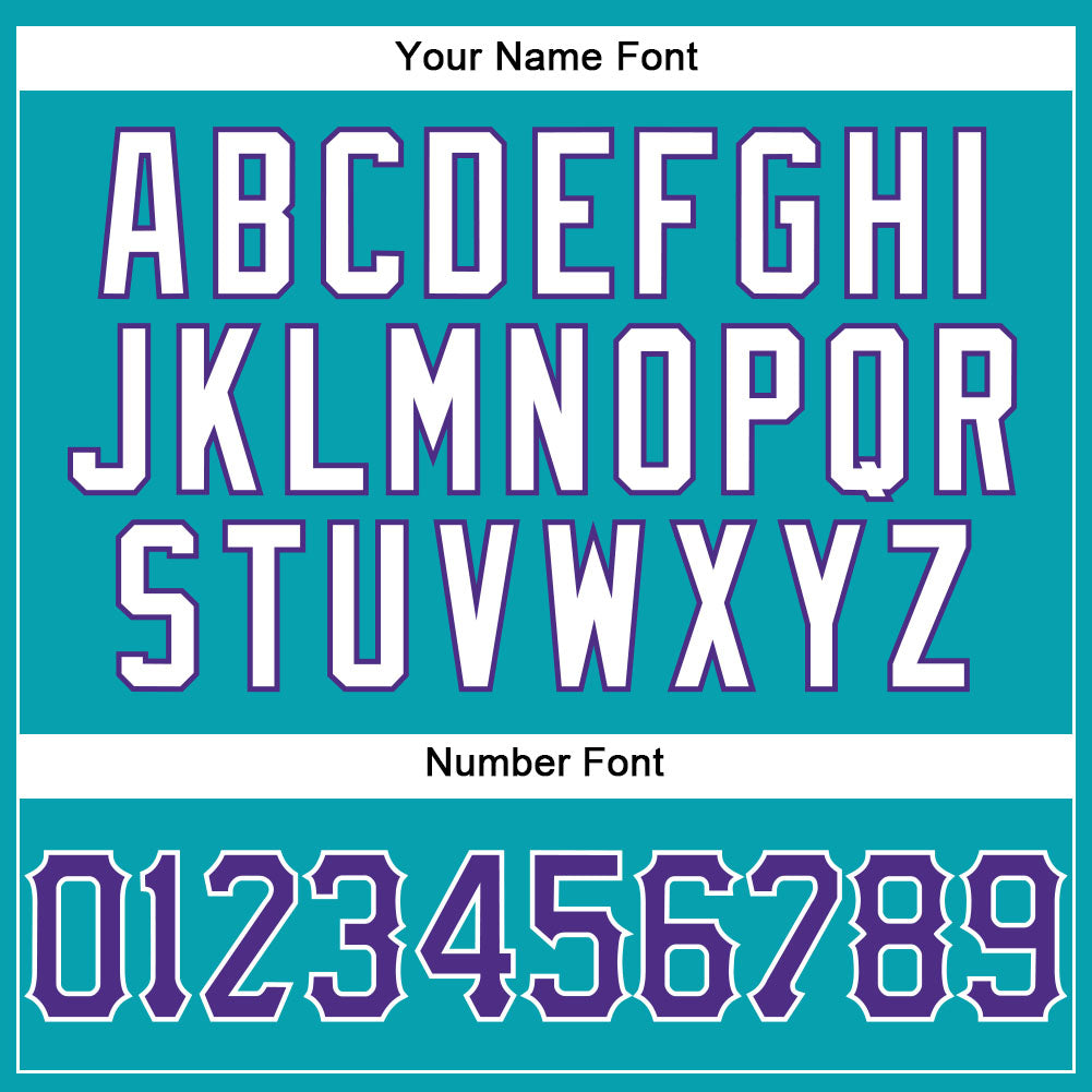 Custom Teal White Pinstripe Purple-White Authentic Basketball Jersey Limited