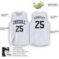 Custom White Black Round Neck Basketball Jersey Limited